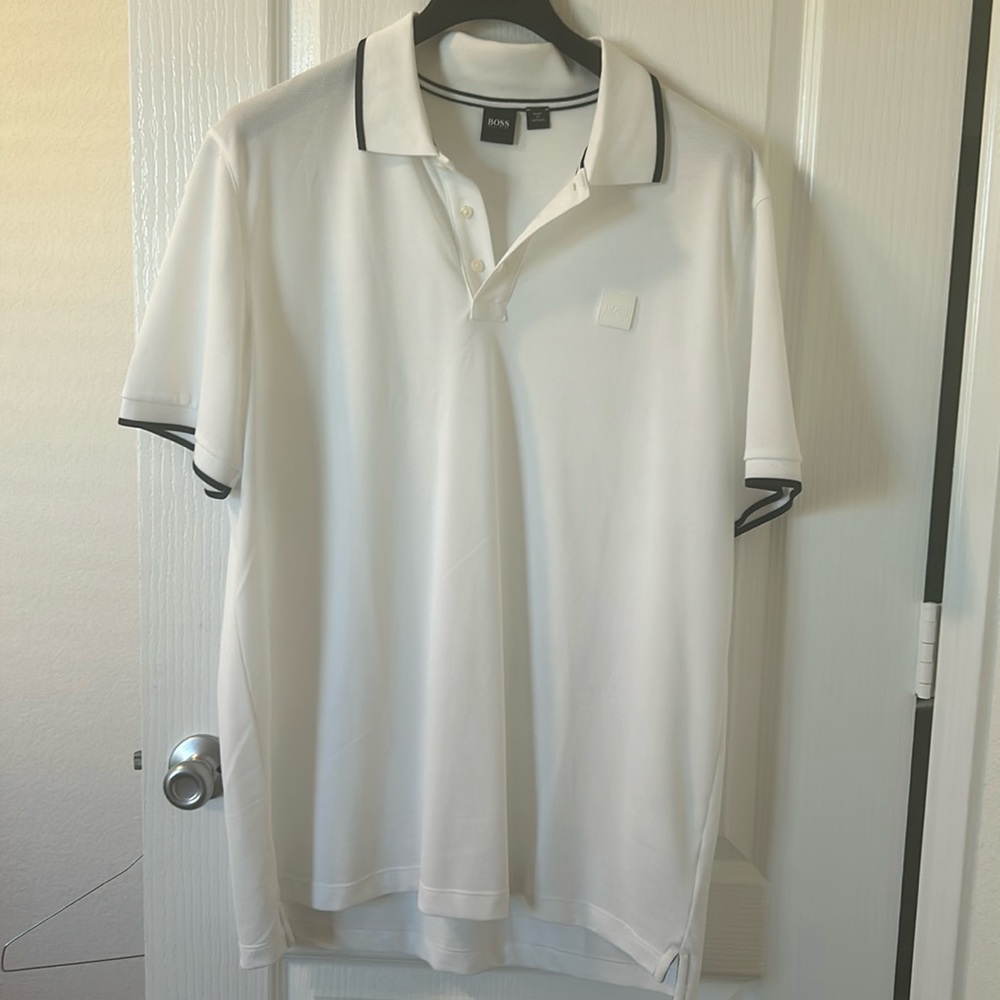 Men’s Hugo Boss white Polo shirt